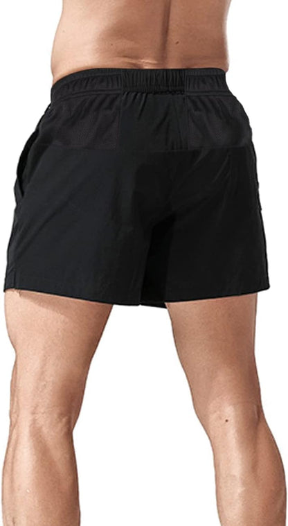 Men'S Running Shorts 5 Inch Lightweight Athletic Shorts Quick Dry with Breathable Mesh Backside